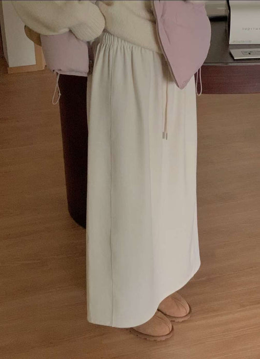 Brownie rib skirt-4col