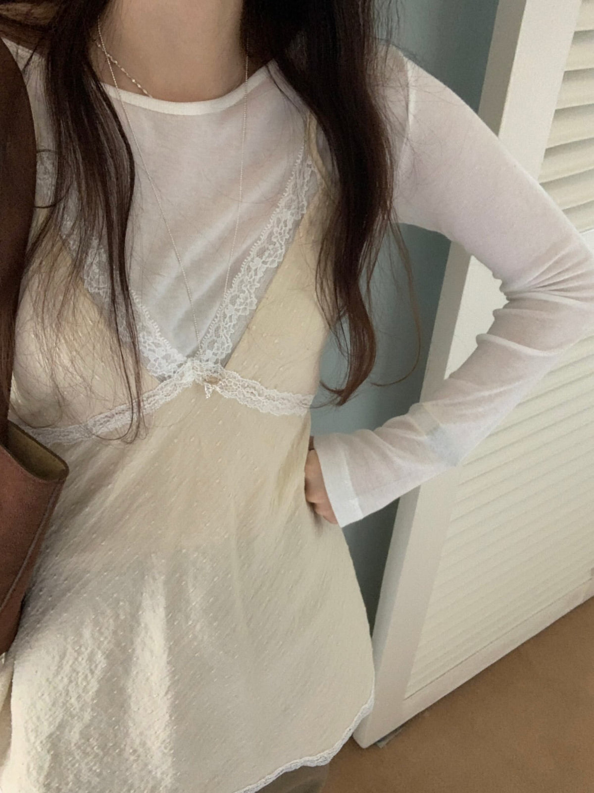snuggle lace bustier onepiece-2col