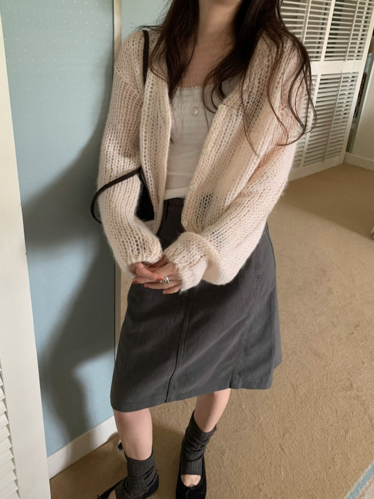 roly alpaca cardigan-4col