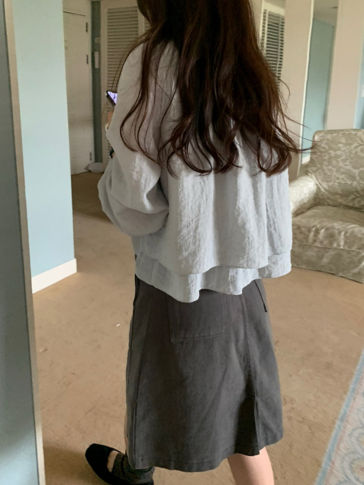 bene two-way blouse-2col