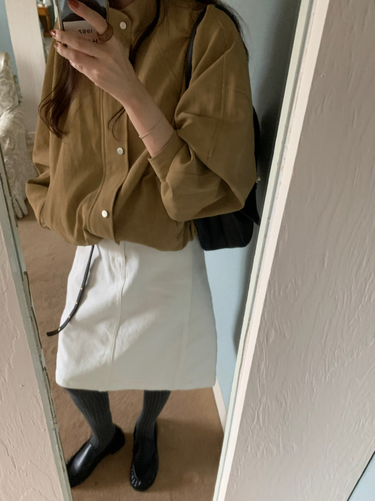needs suede field jacket-3col