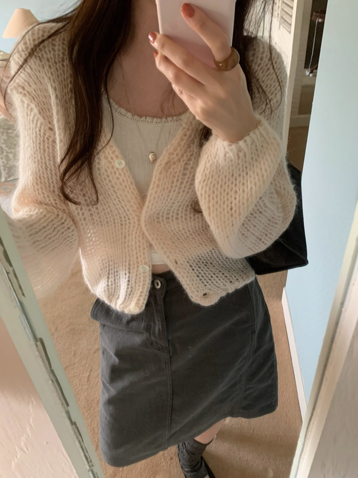 roly alpaca cardigan-4col