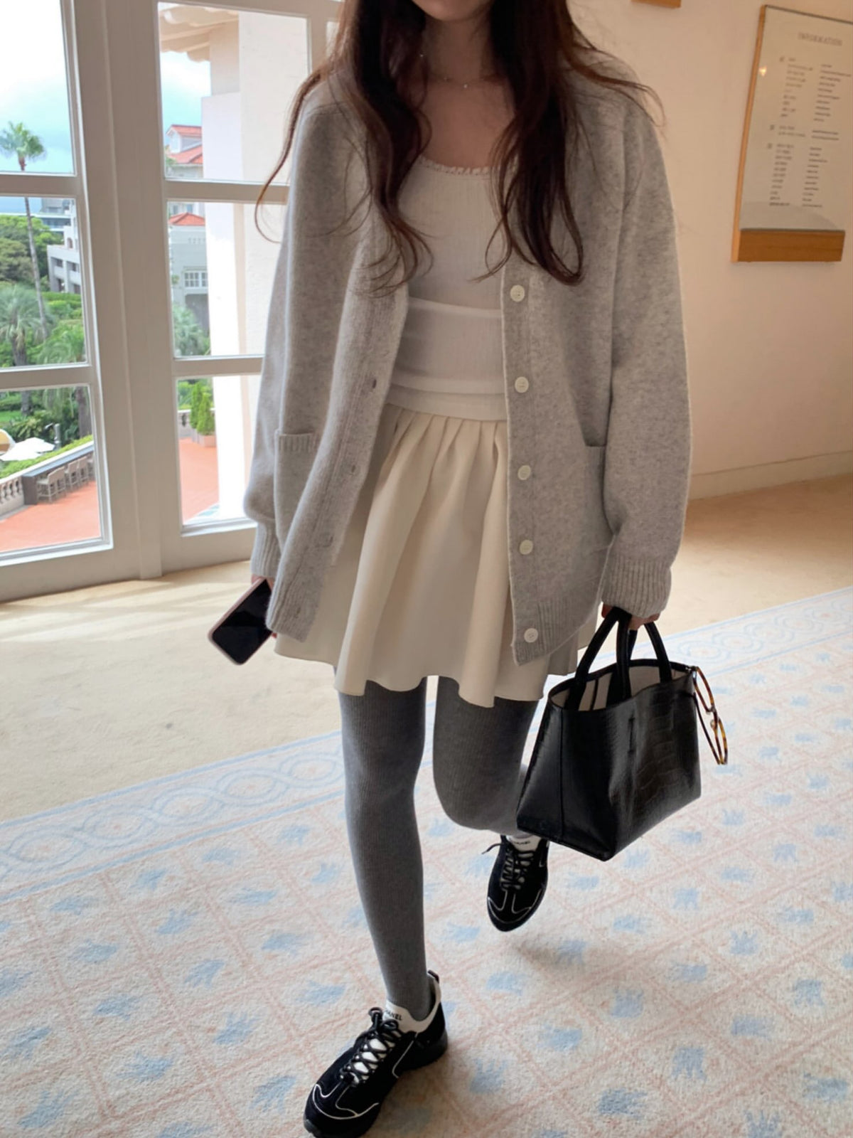 molly shirring skirt-2col
