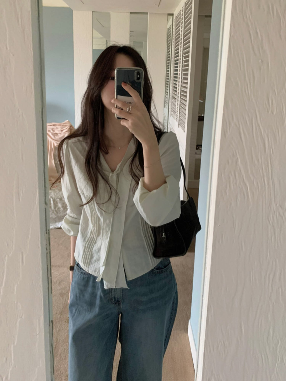 adele tie blouse-2col