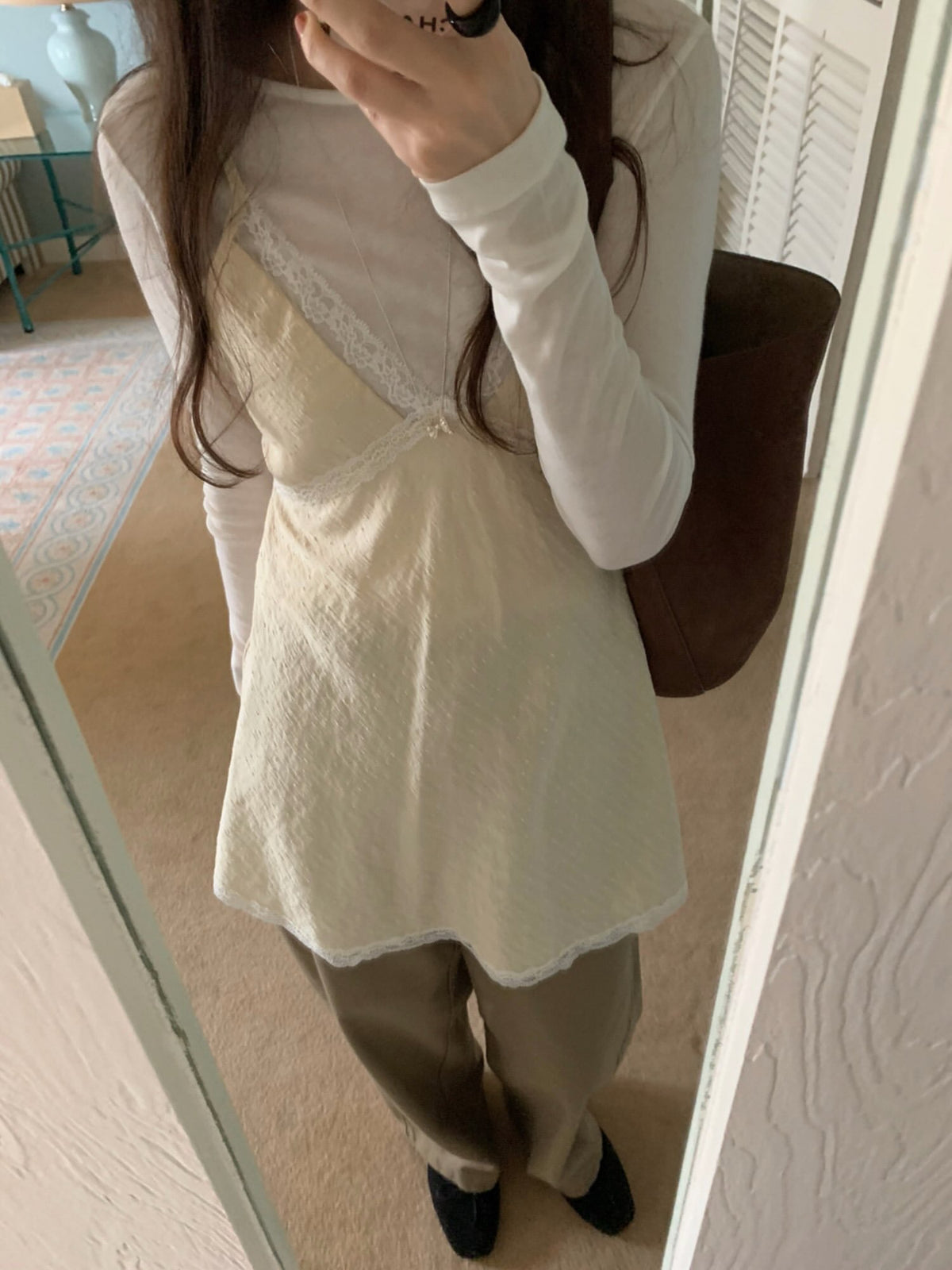 snuggle lace bustier onepiece-2col