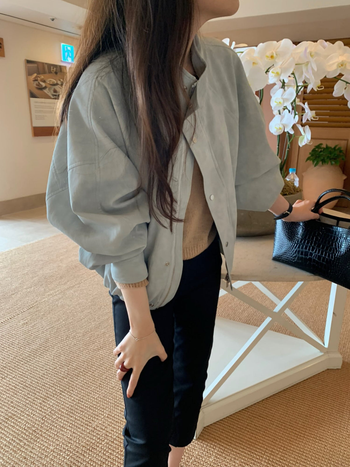 needs suede field jacket-3col