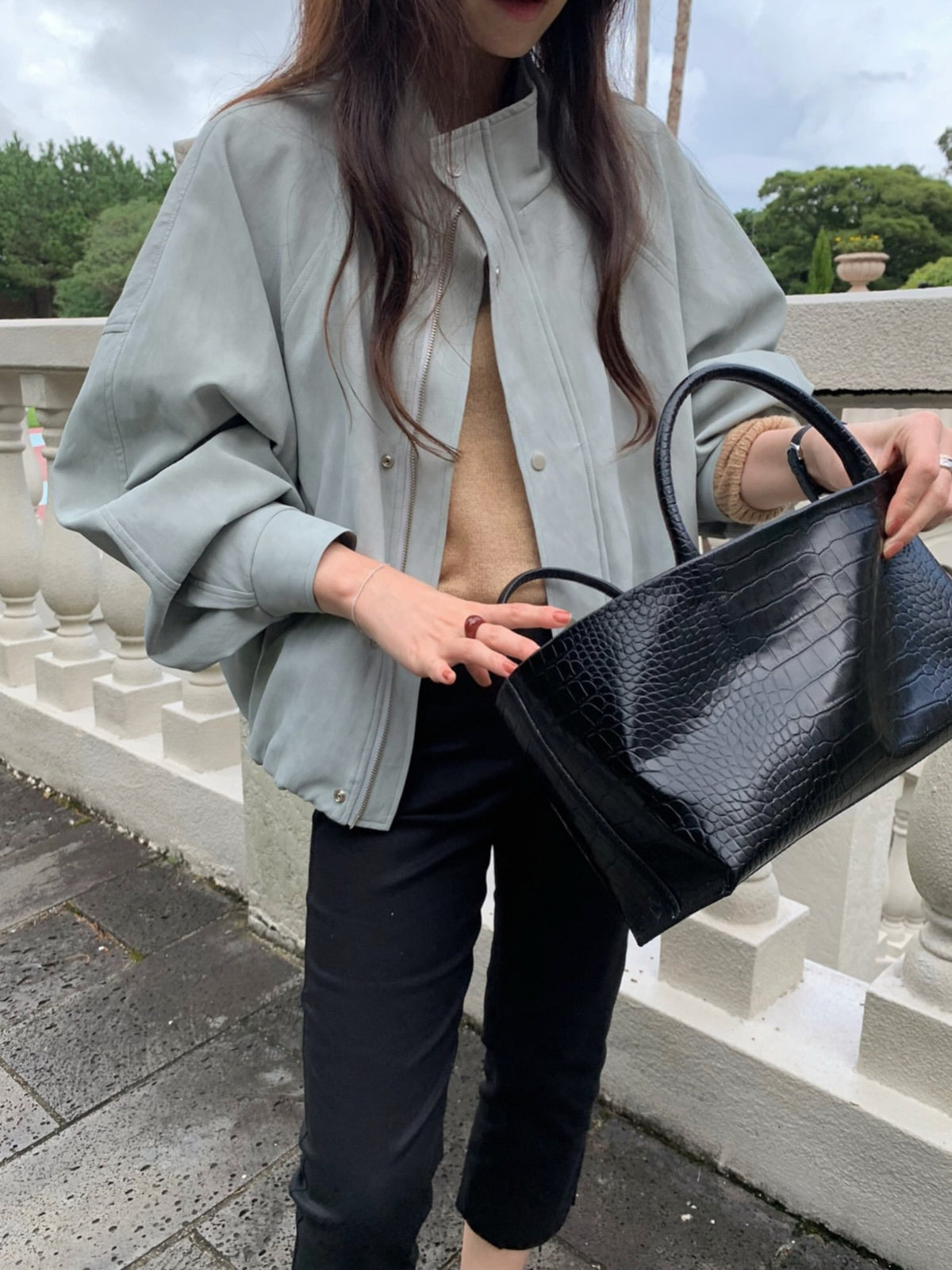 needs suede field jacket-3col