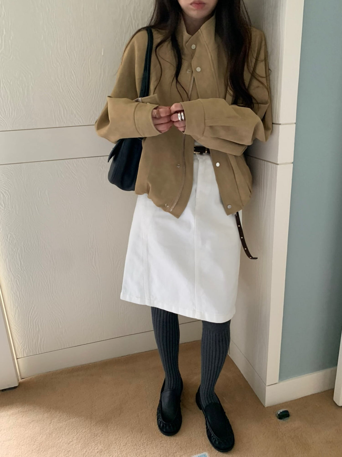 needs suede field jacket-3col