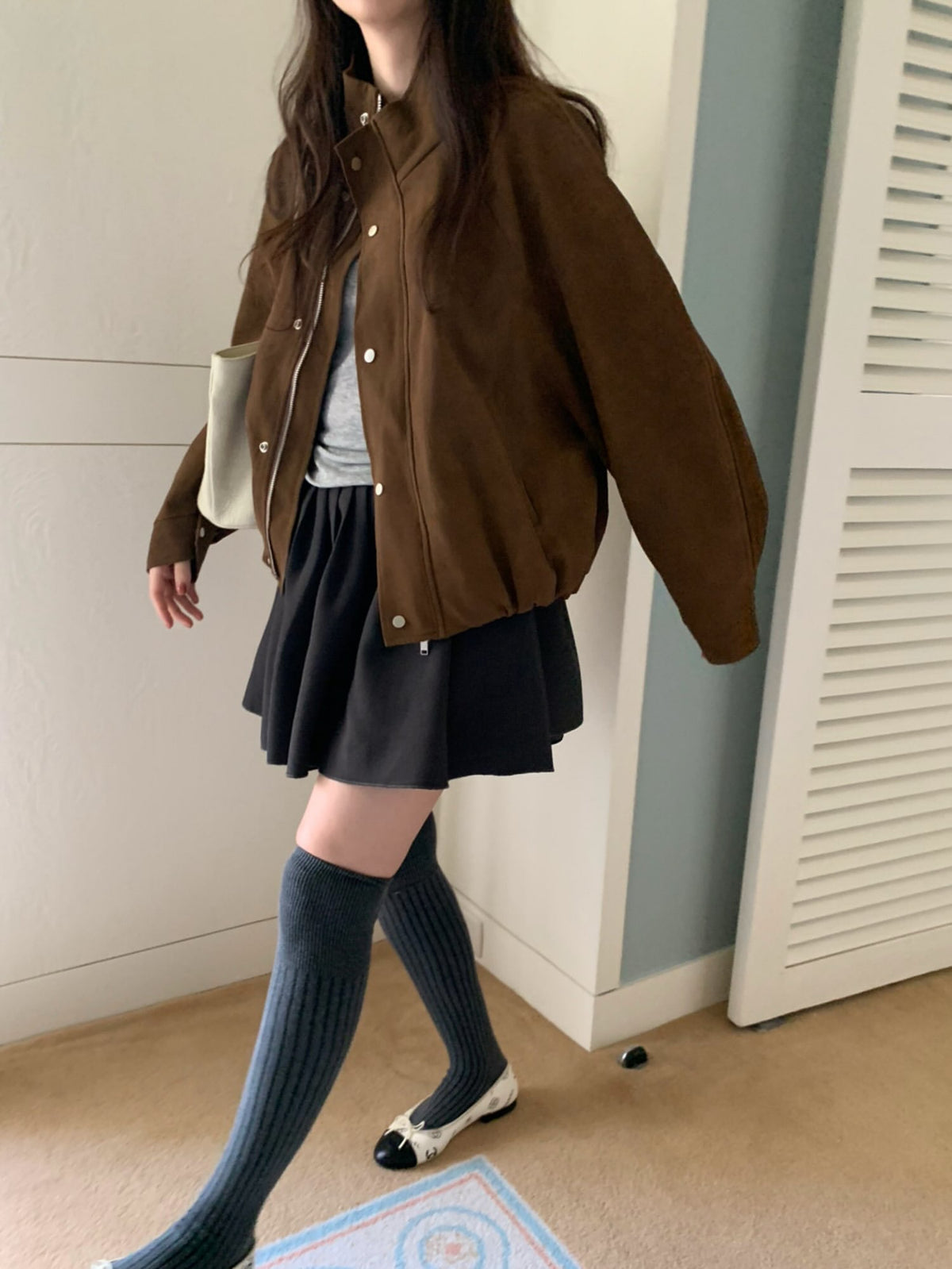 molly shirring skirt-2col