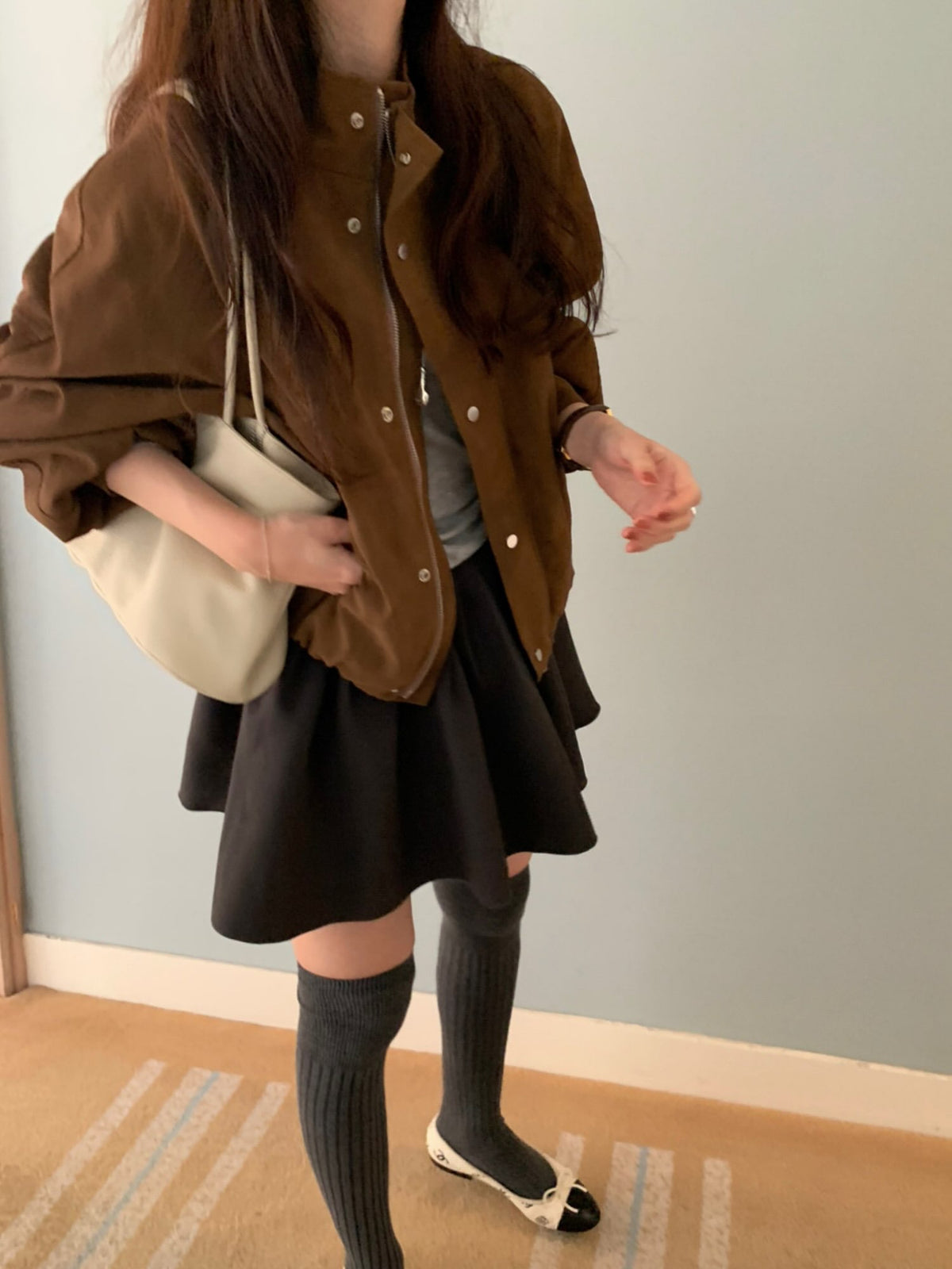 needs suede field jacket-3col