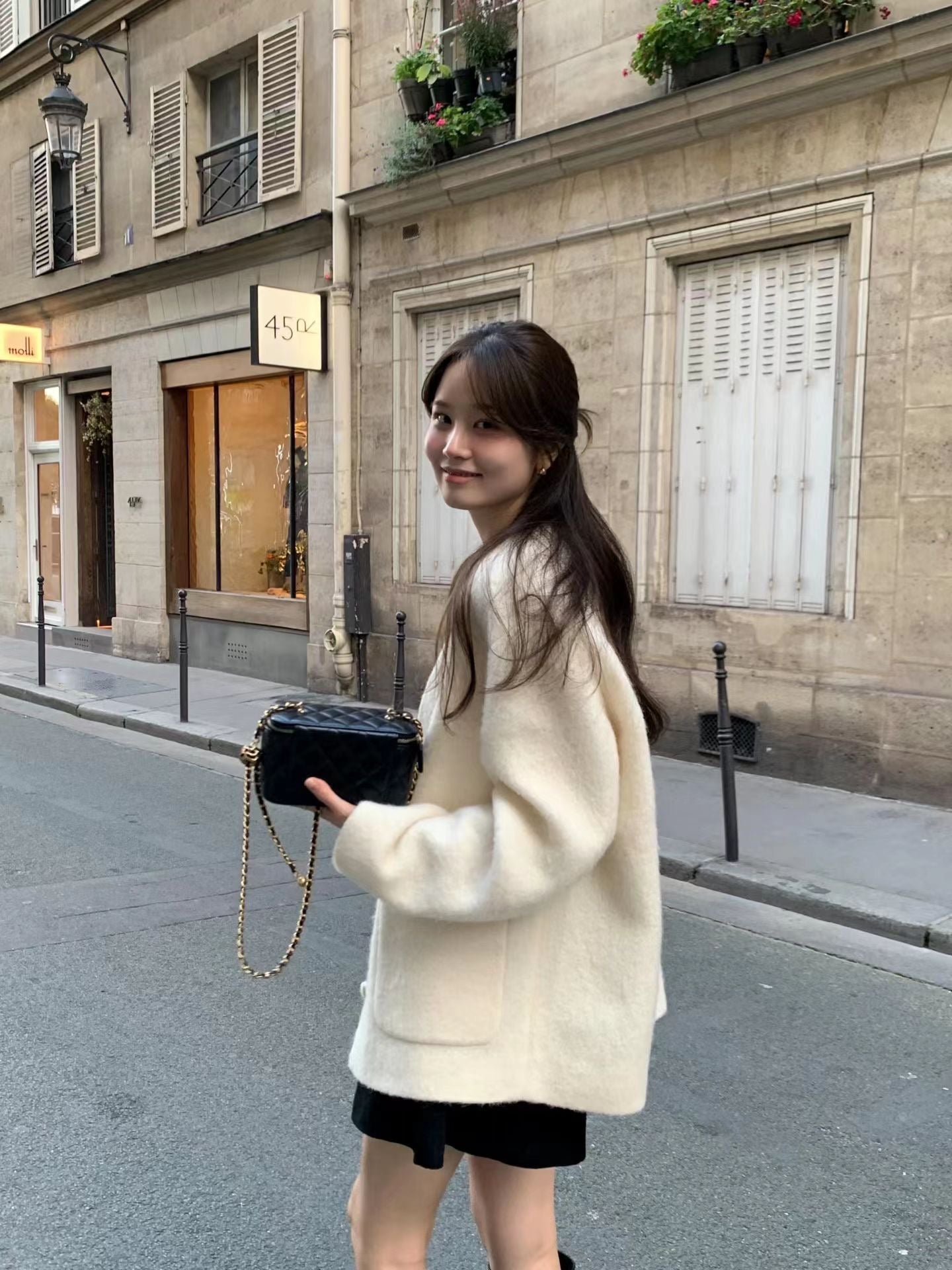 Ounce ven alpaca half coat