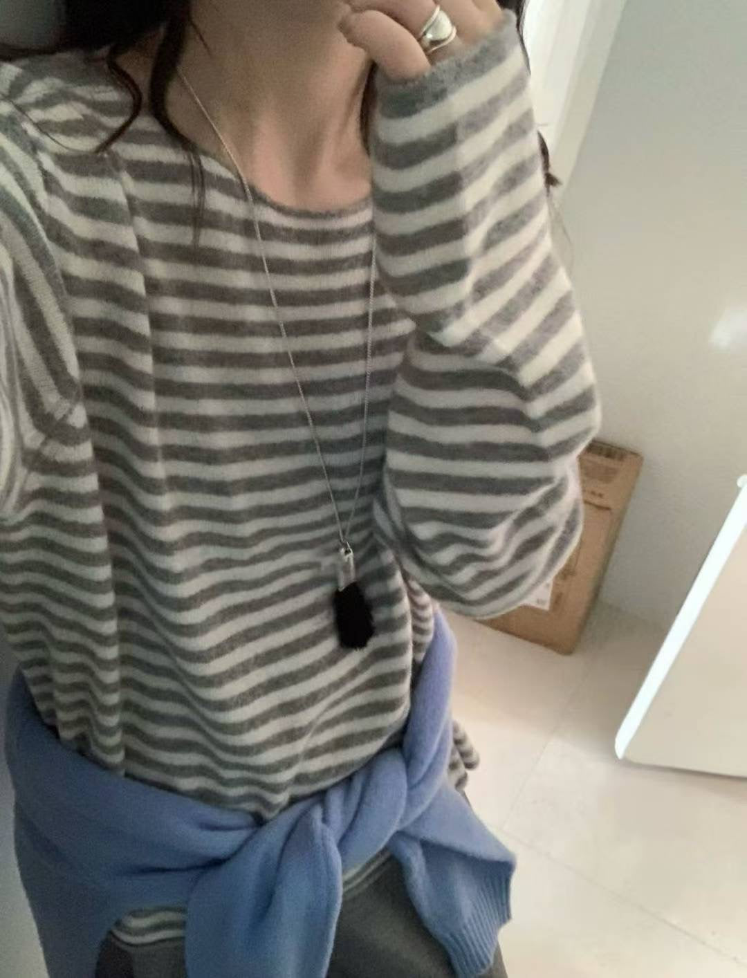 cash boat neck s.t knit-3col