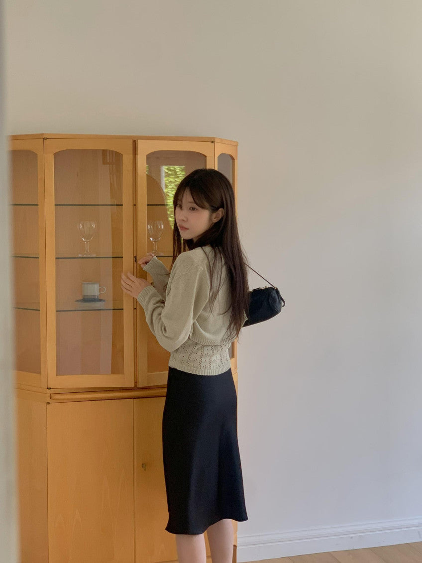 Nud cardigan&sleeveless-4col