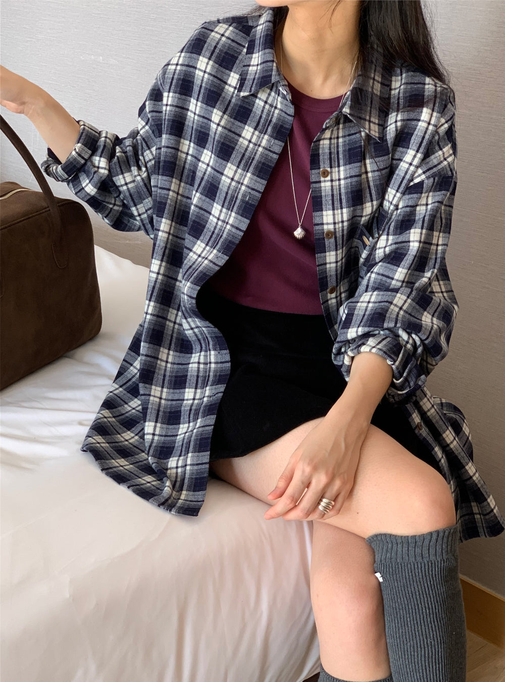 tint check gimo shirt-2col