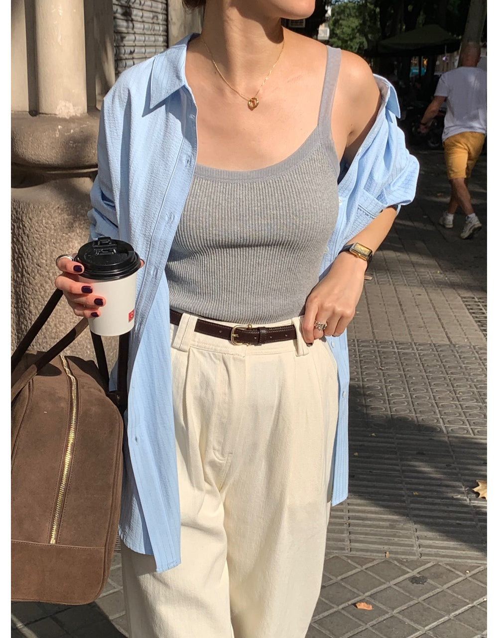 Sheer sleeveless-3col