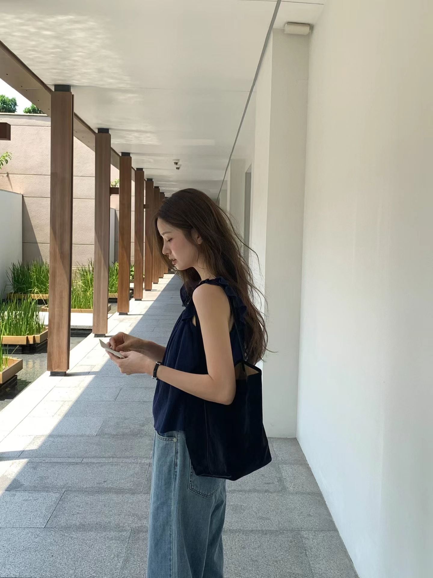 crema即納 Ounce any frill blouse-2col