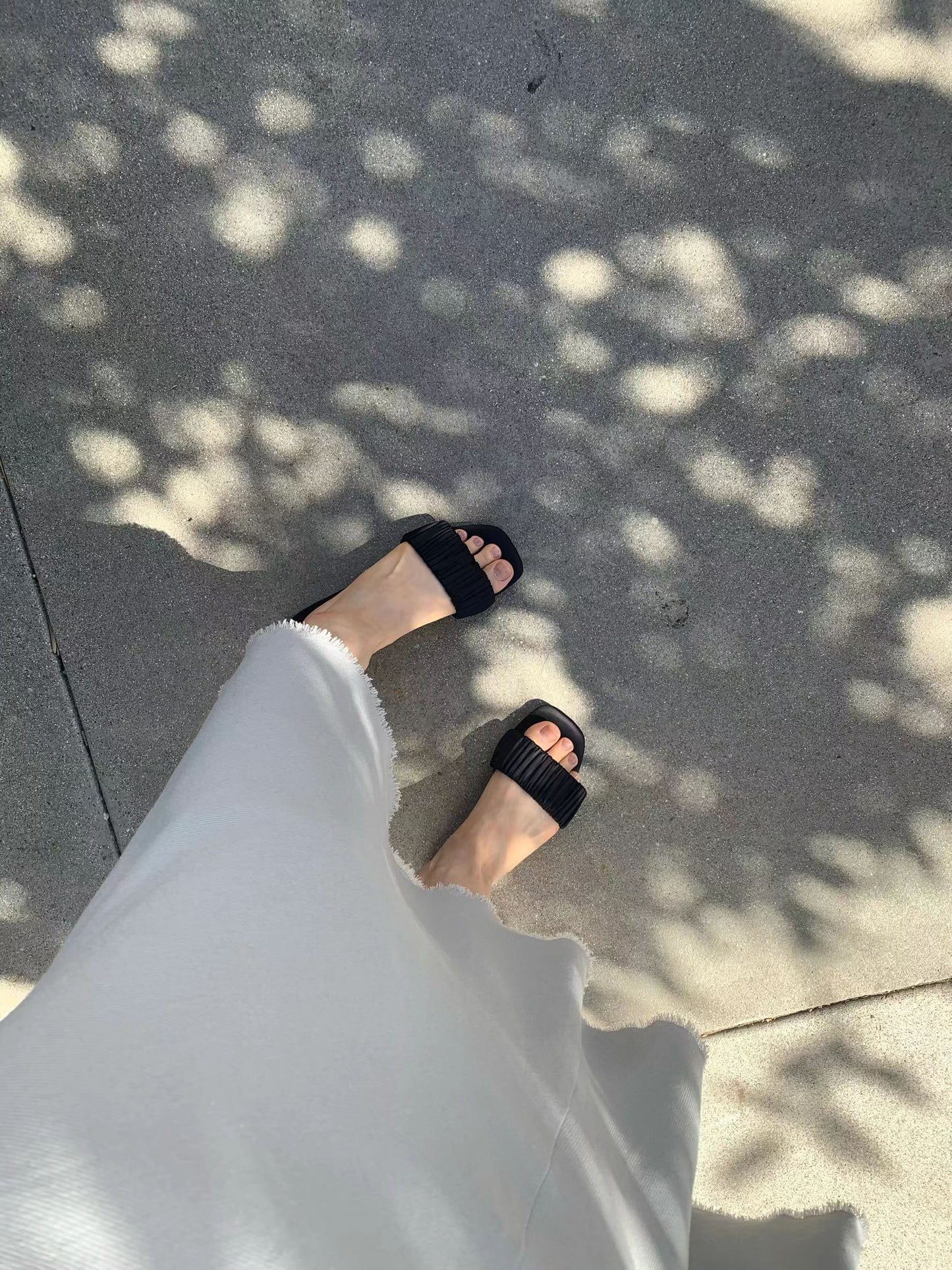 230即納 Ounce ria satin slippers