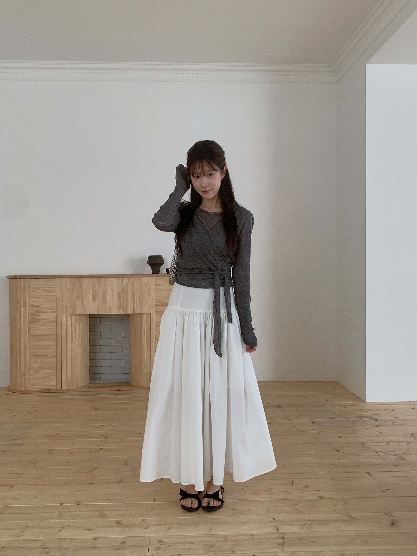 Sophie wrap vest&T set-3col