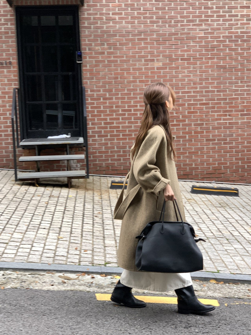 Serin shetland hadmade coat-2col