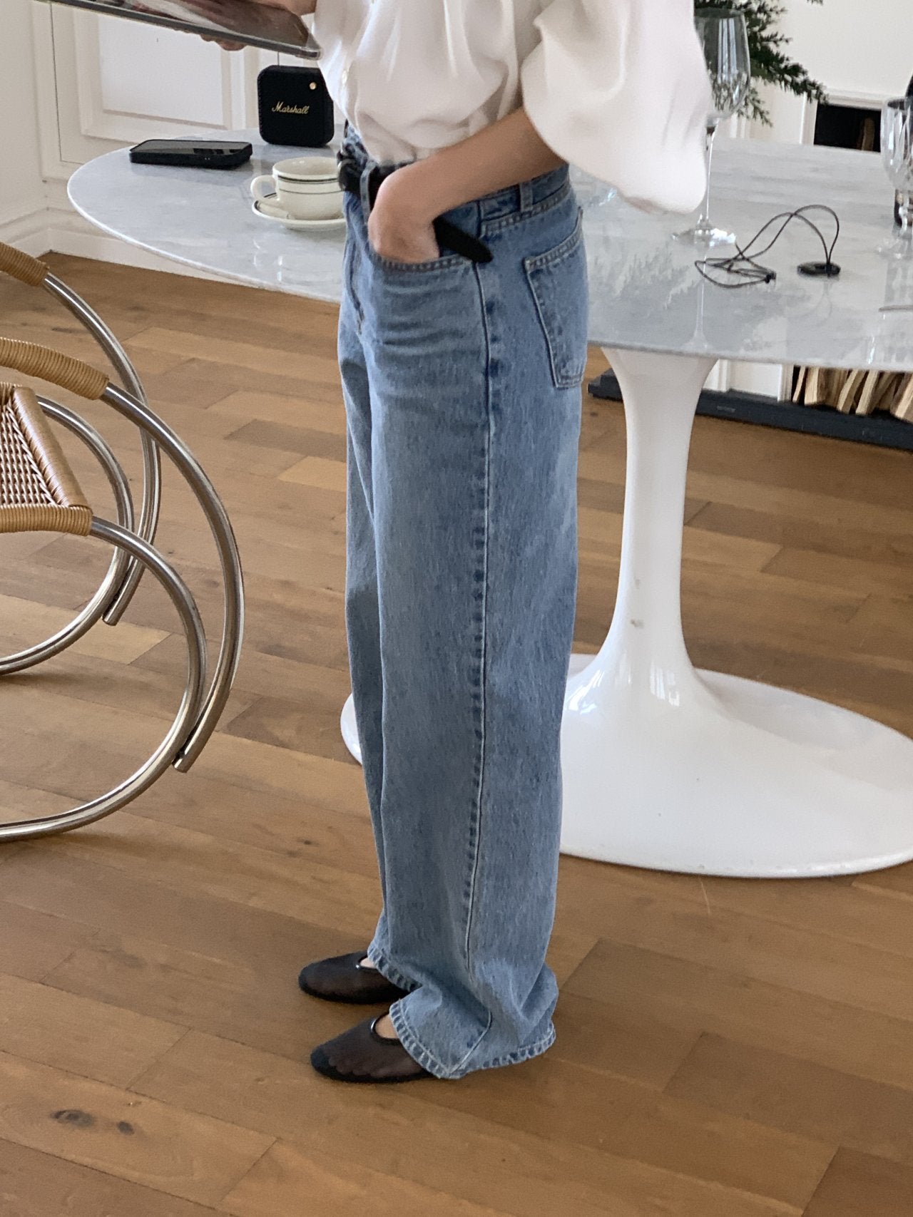 Laura straight fit denim pants