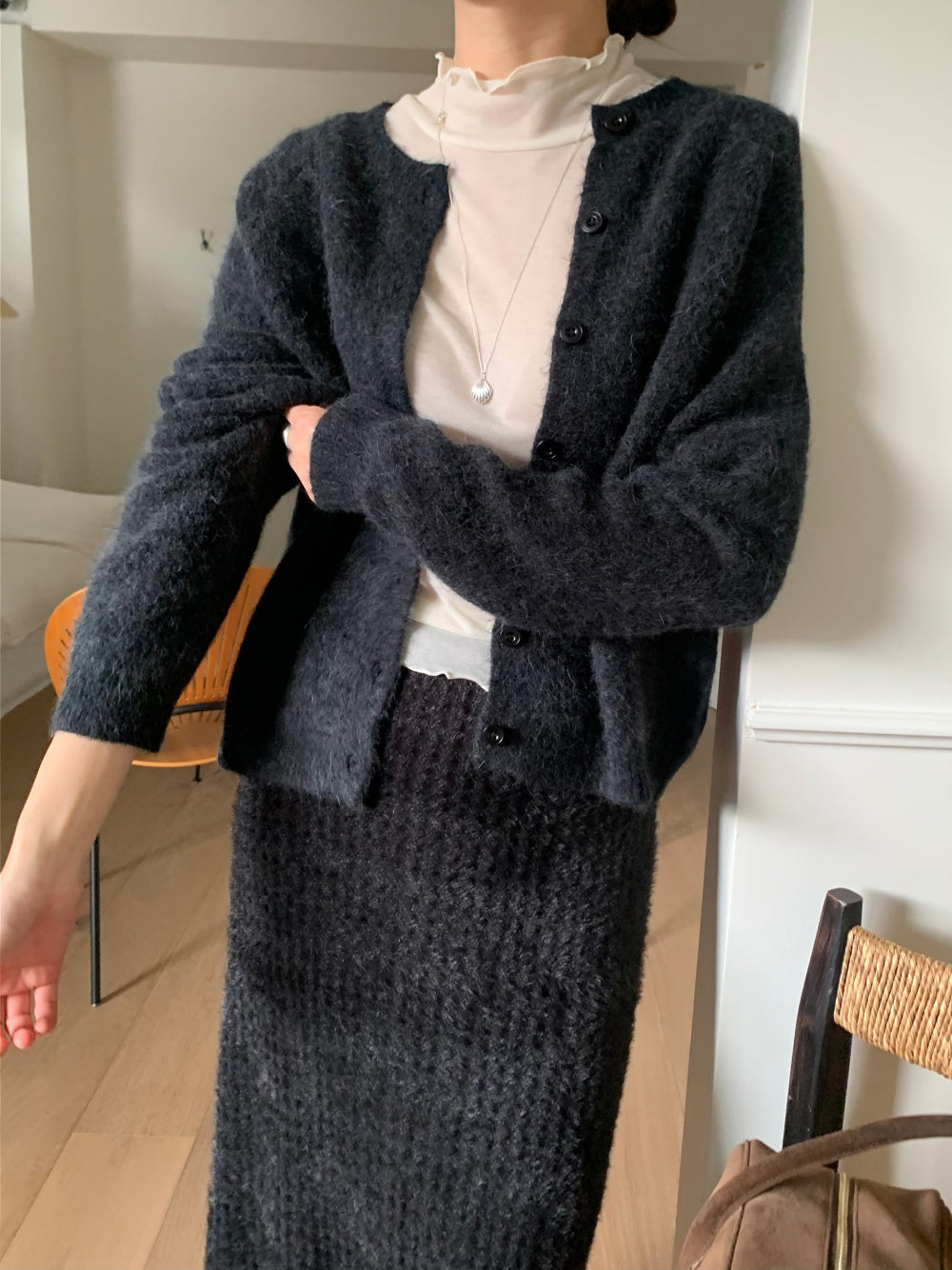 carrot cardigan-4col