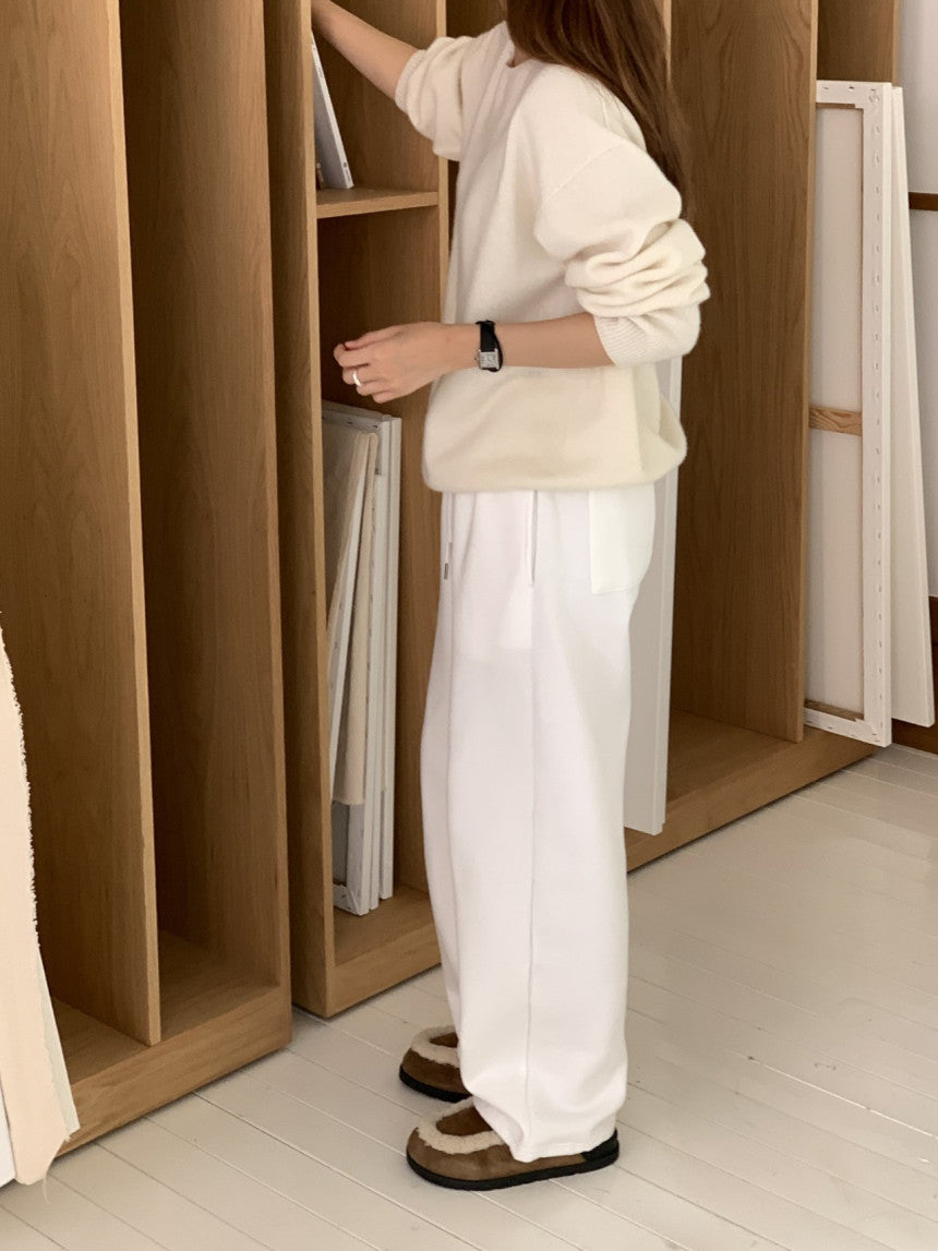 Soft string gimo training pants-4col