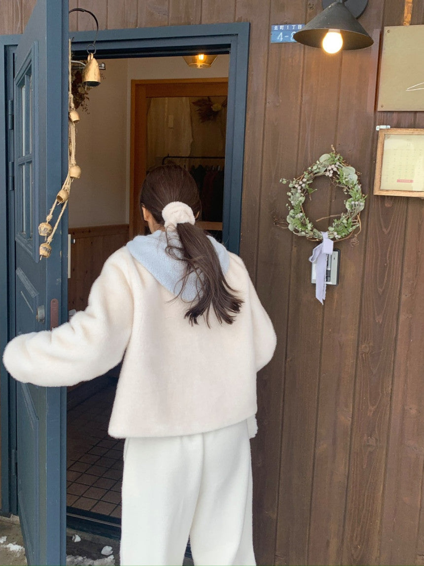 liter momo alpaca hood knit-2col