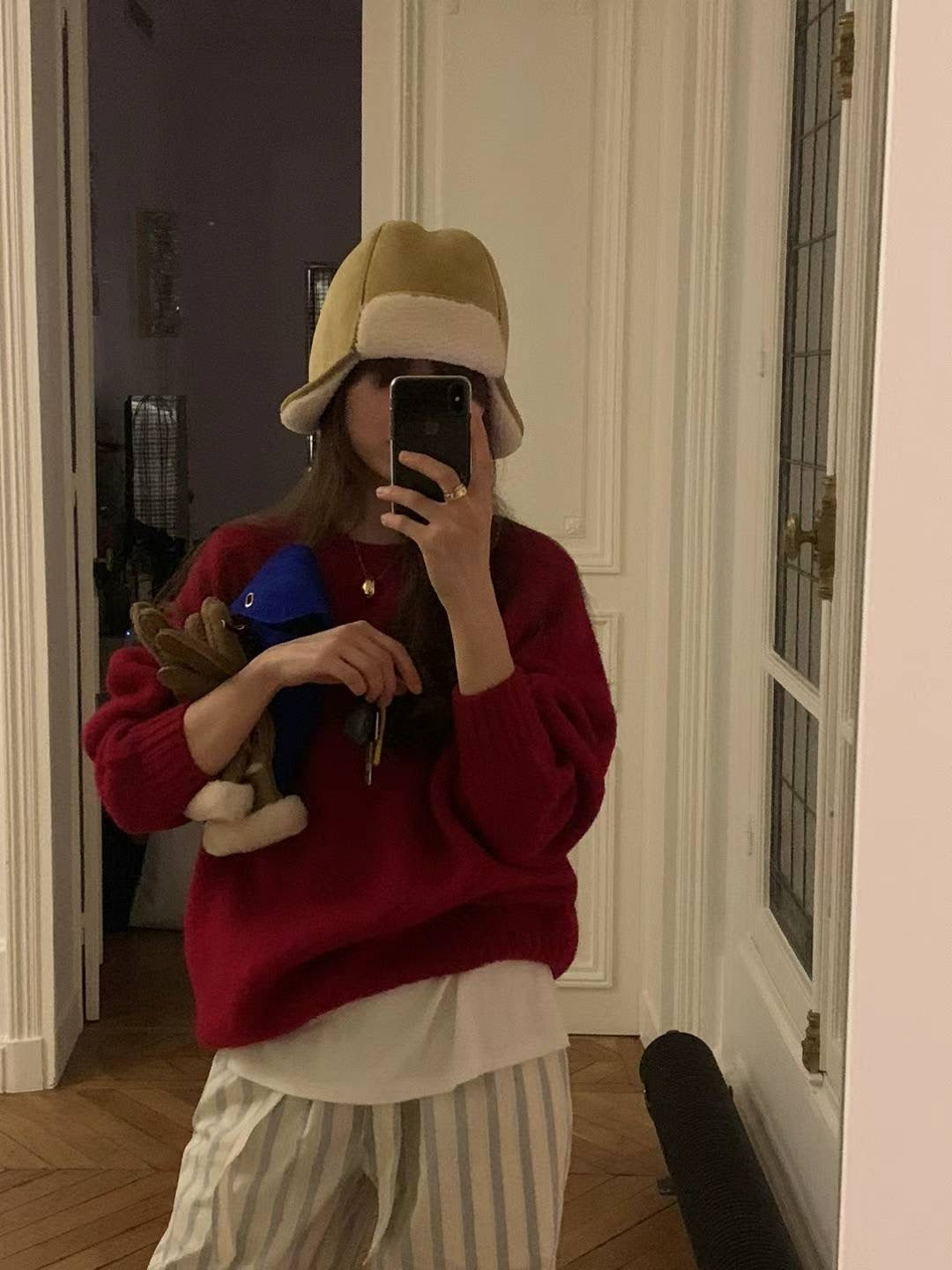 Ounce rosy brush shagidog knit-3col