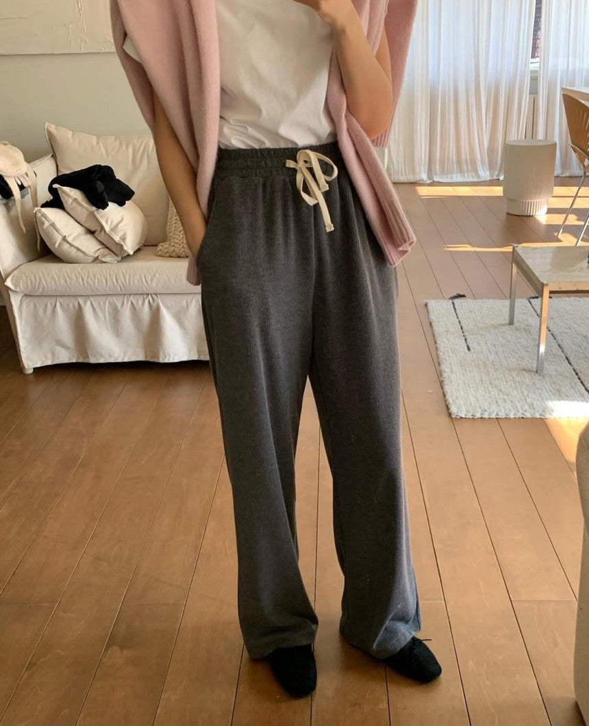 winter gimo Relaxed pants-4col