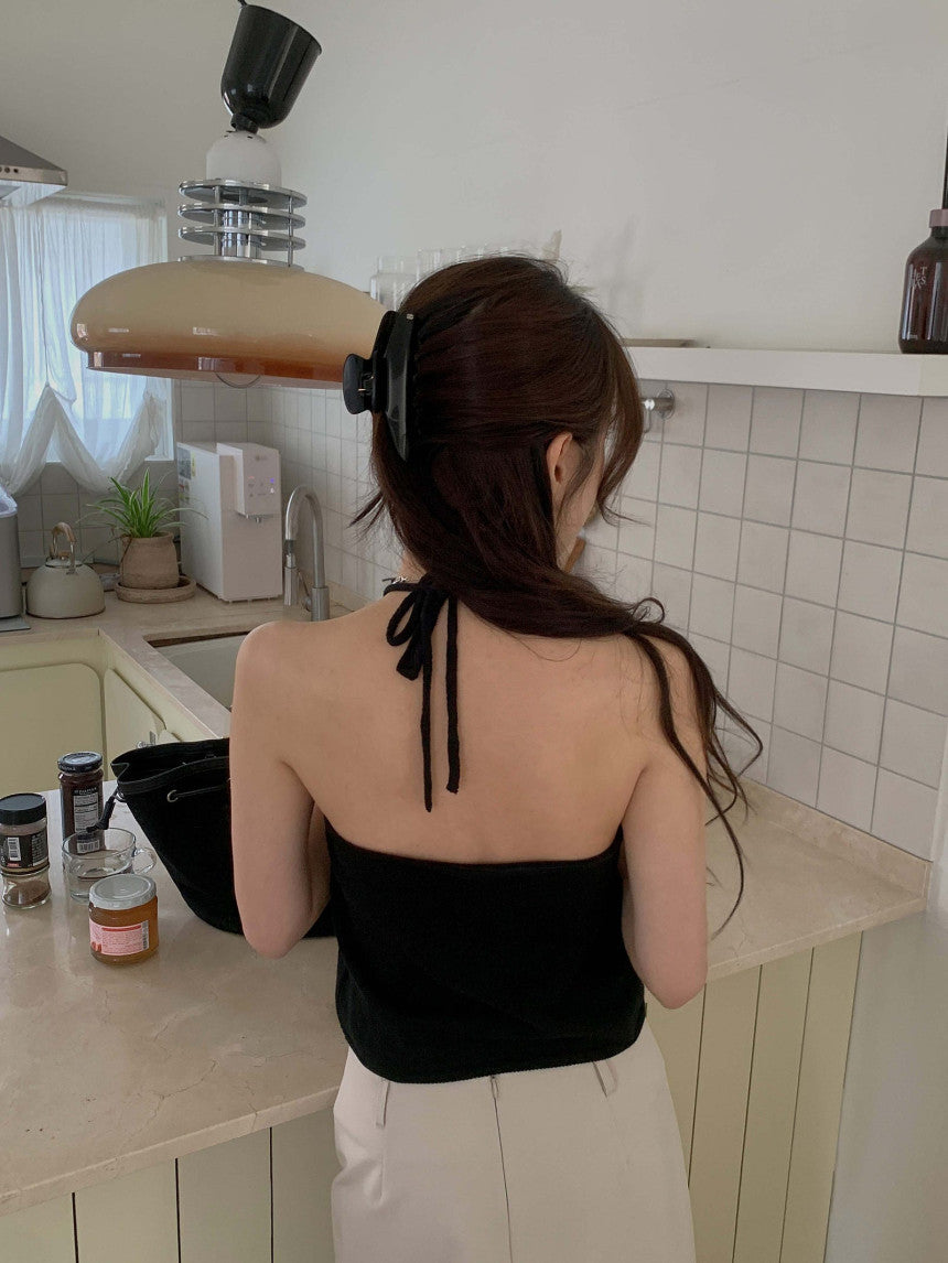 basic halter sleeveless-5col