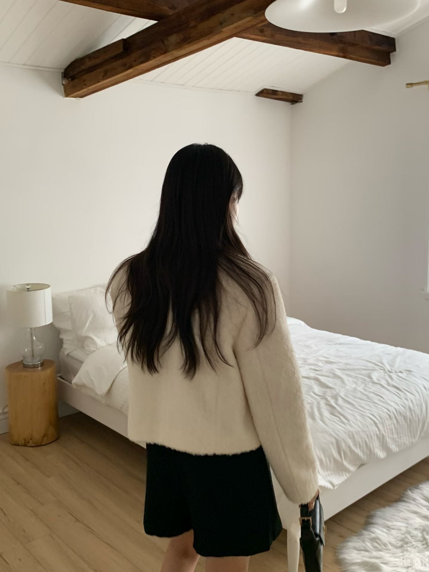 Rosy wool v neck jacket-2col