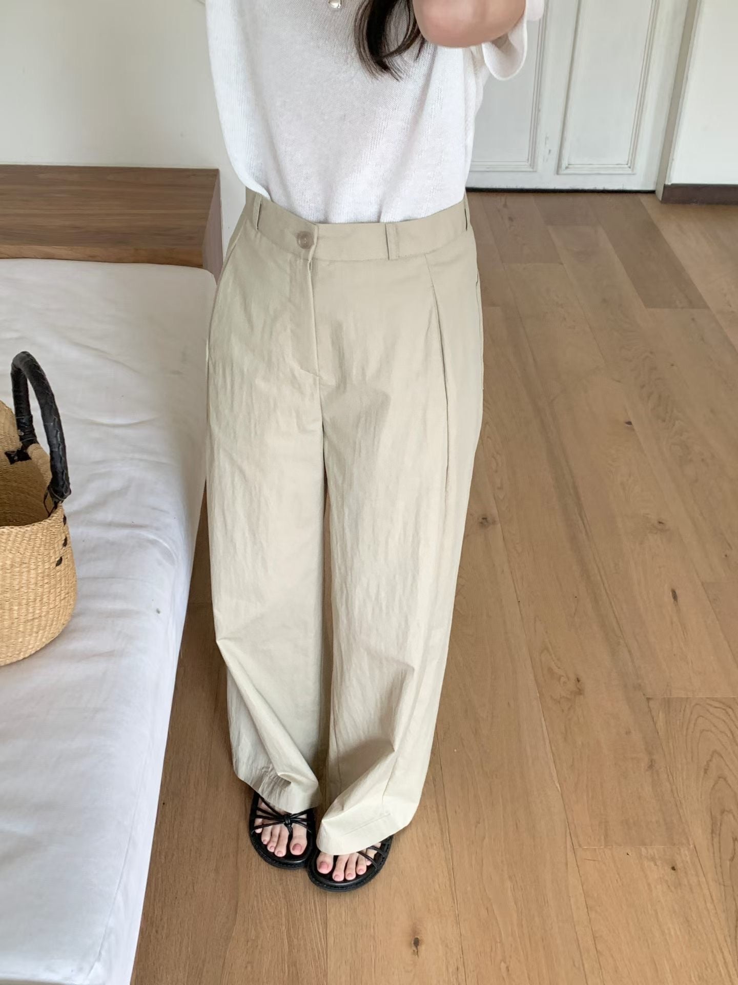 Curve pants-4col/ショート丈あり