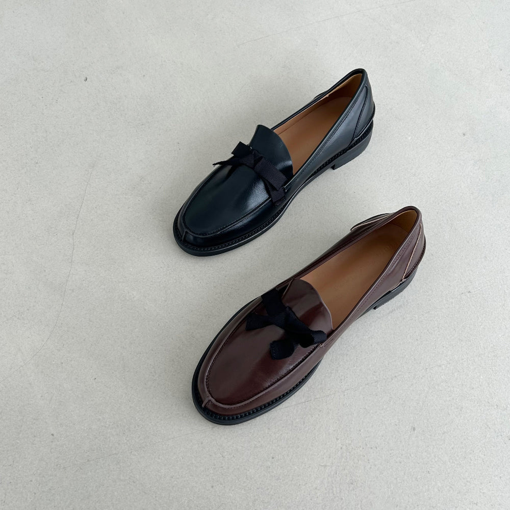 sol ribbon loafers-2col