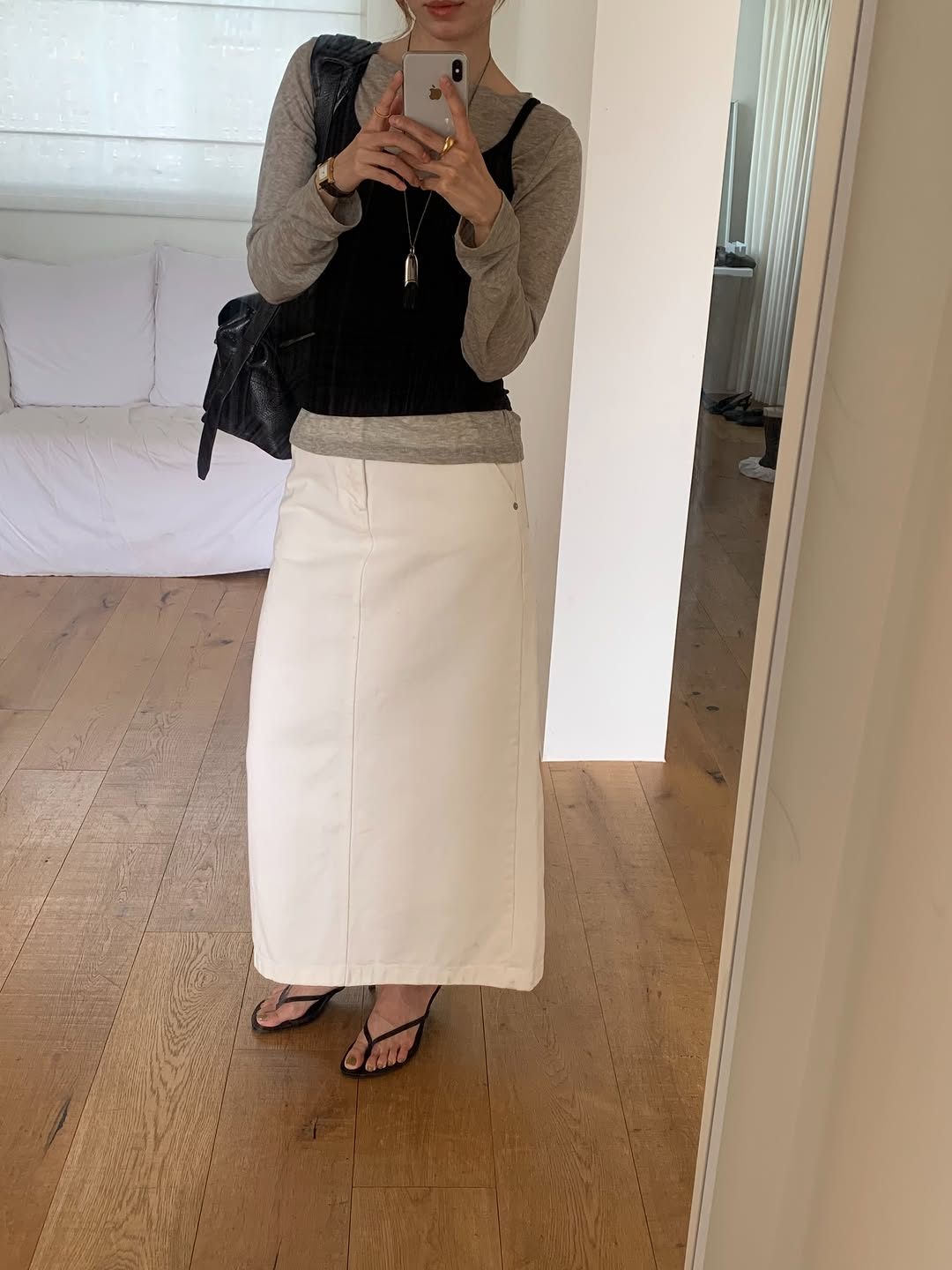 Marie vintage A-line skirt-2col