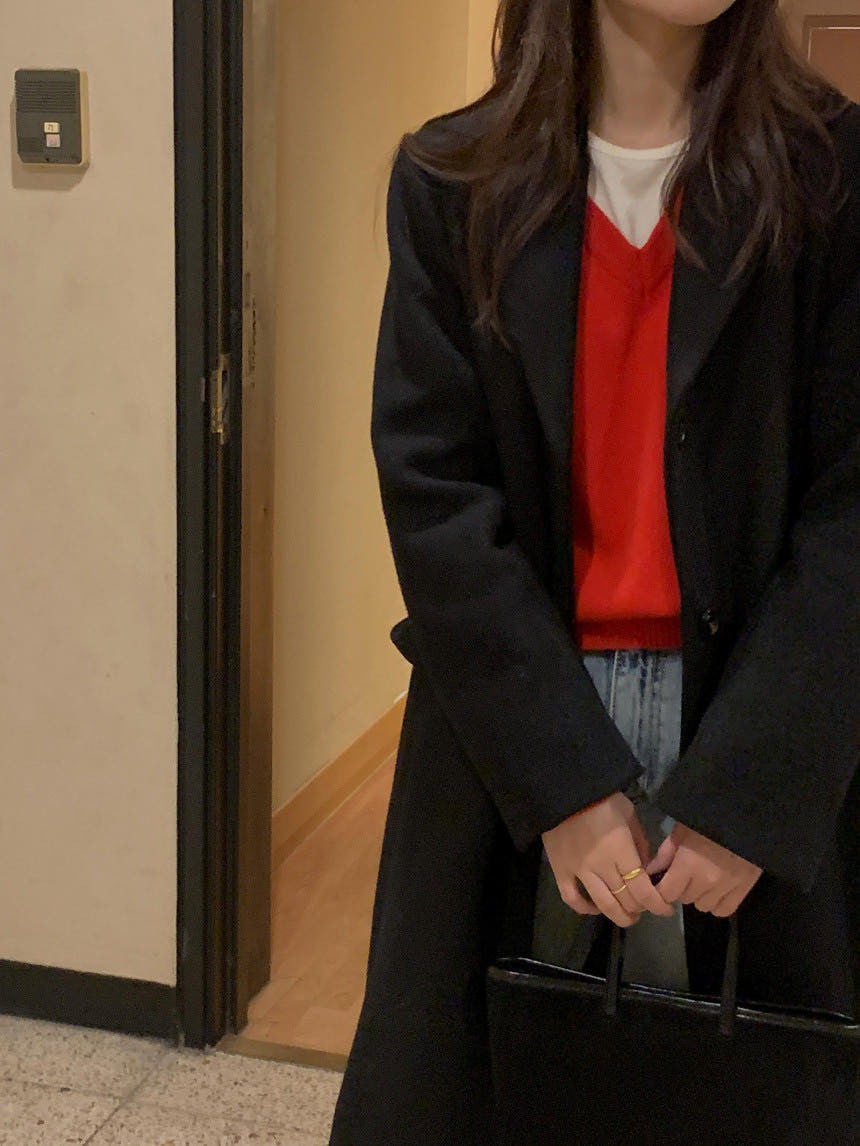 Wool single coat-3col