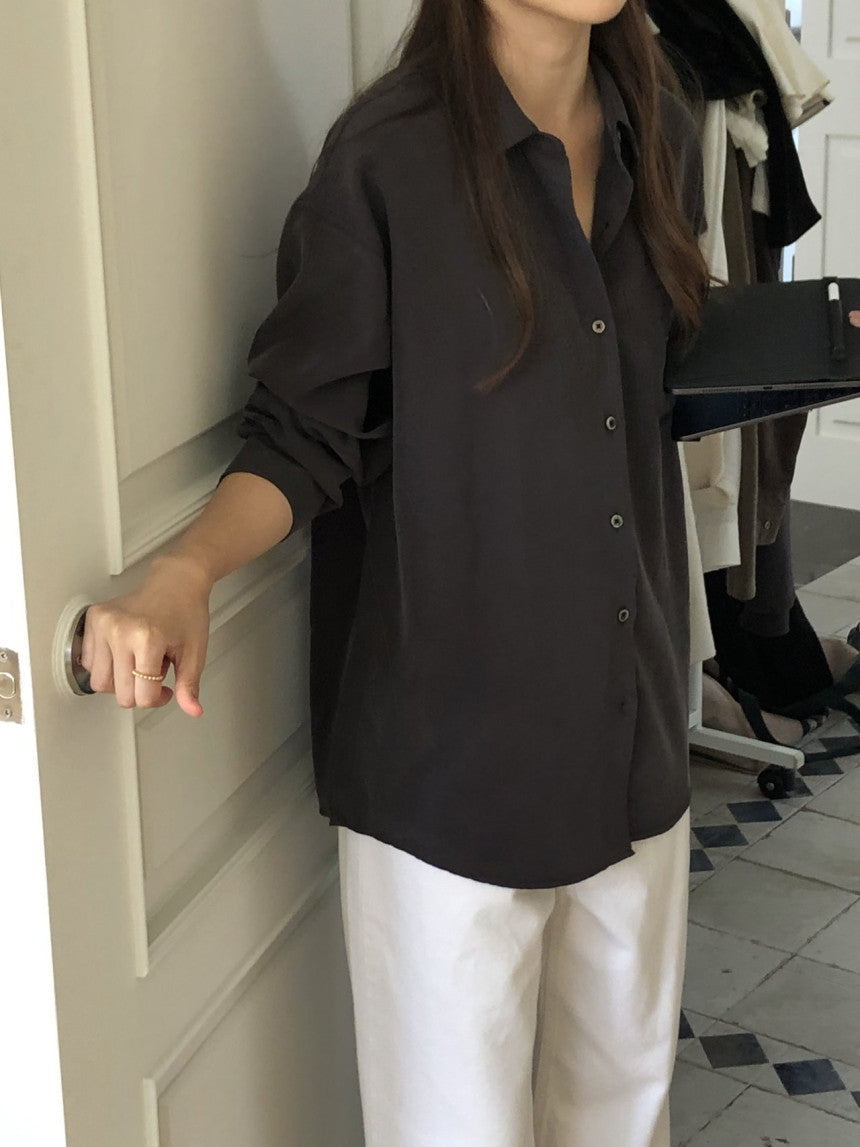 Lumiere napping tencel shirt-4col