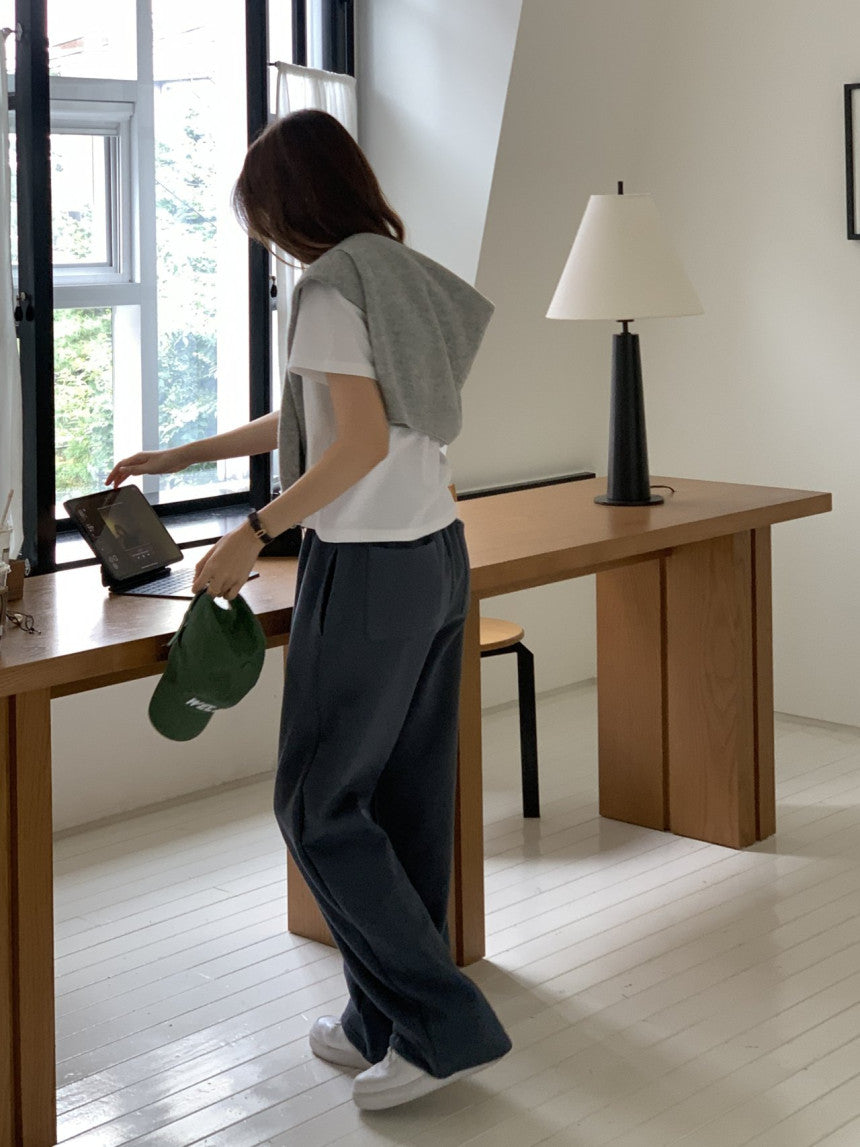 Soft string gimo training pants-4col