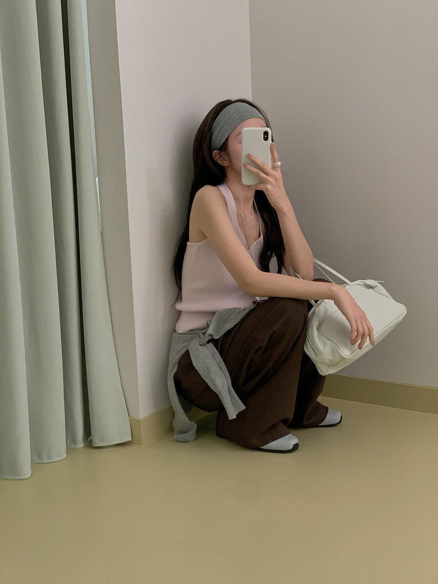 mousse wool slacks-3col