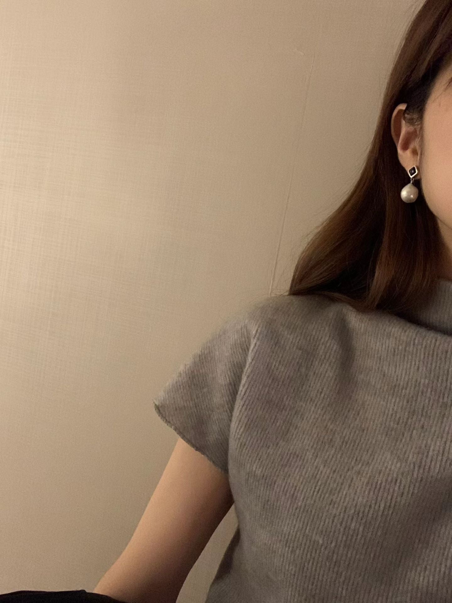 Ounce blooming half blouse-2col