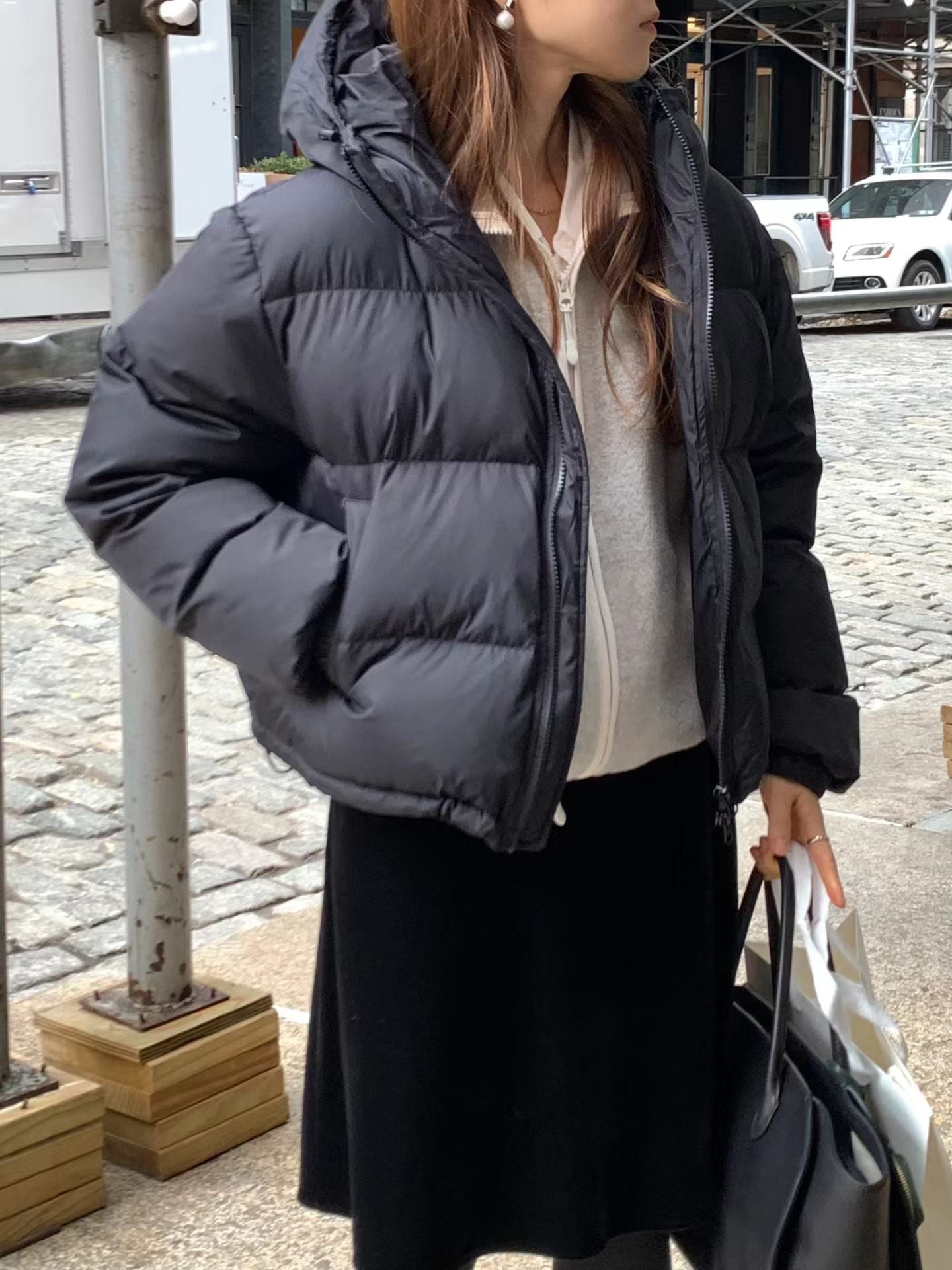 Ounce snug fleece zip up jumper-2col