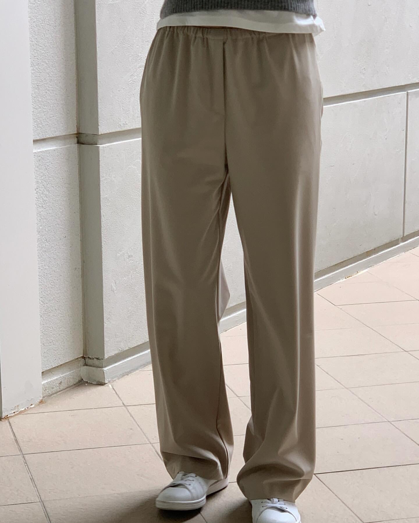 Martin wool banding slacks-2col