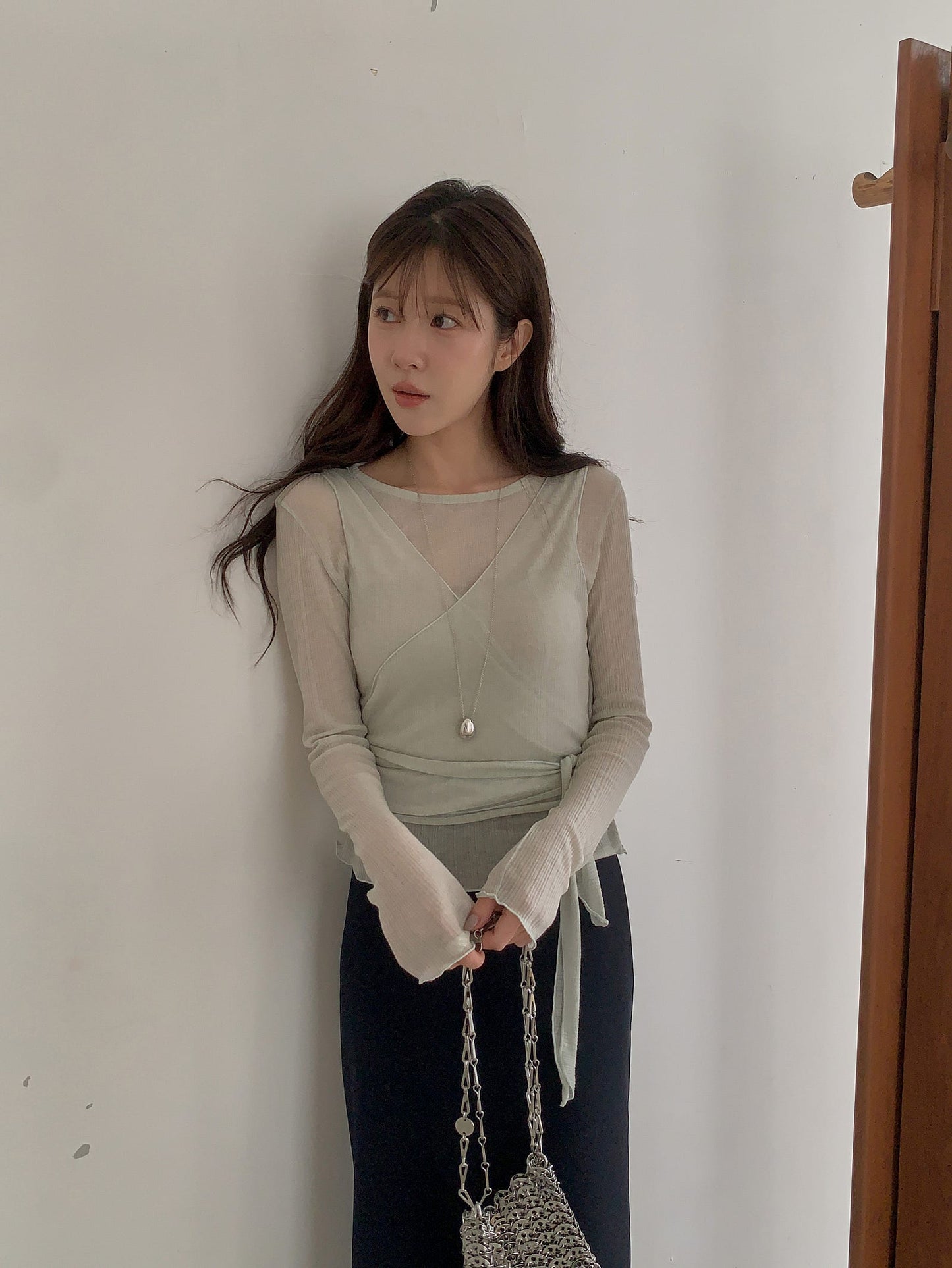 Sophie wrap vest&T set-3col