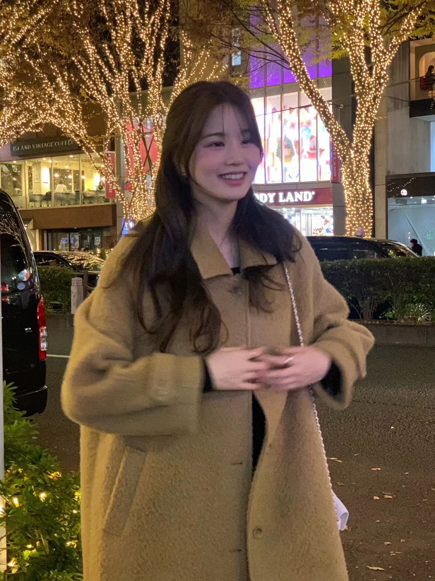 Ounce baby alpaca carol half coat-2col