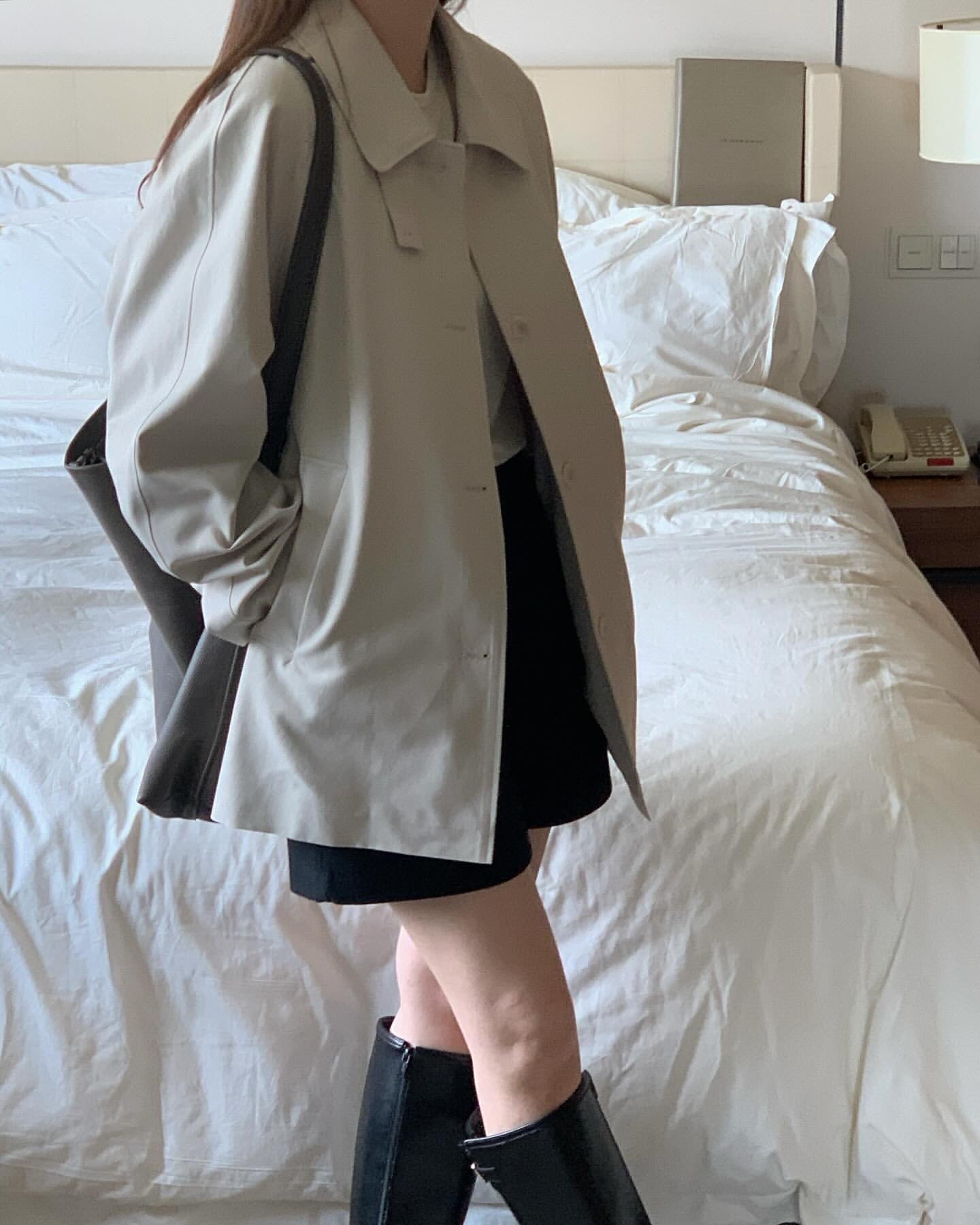 Bills half trench coat-2col