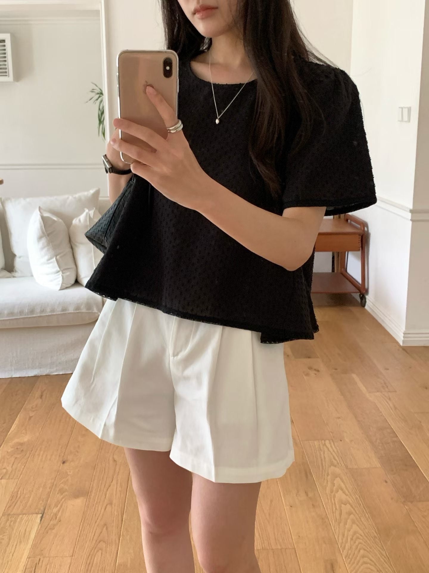 Wendy lace blouse-3col