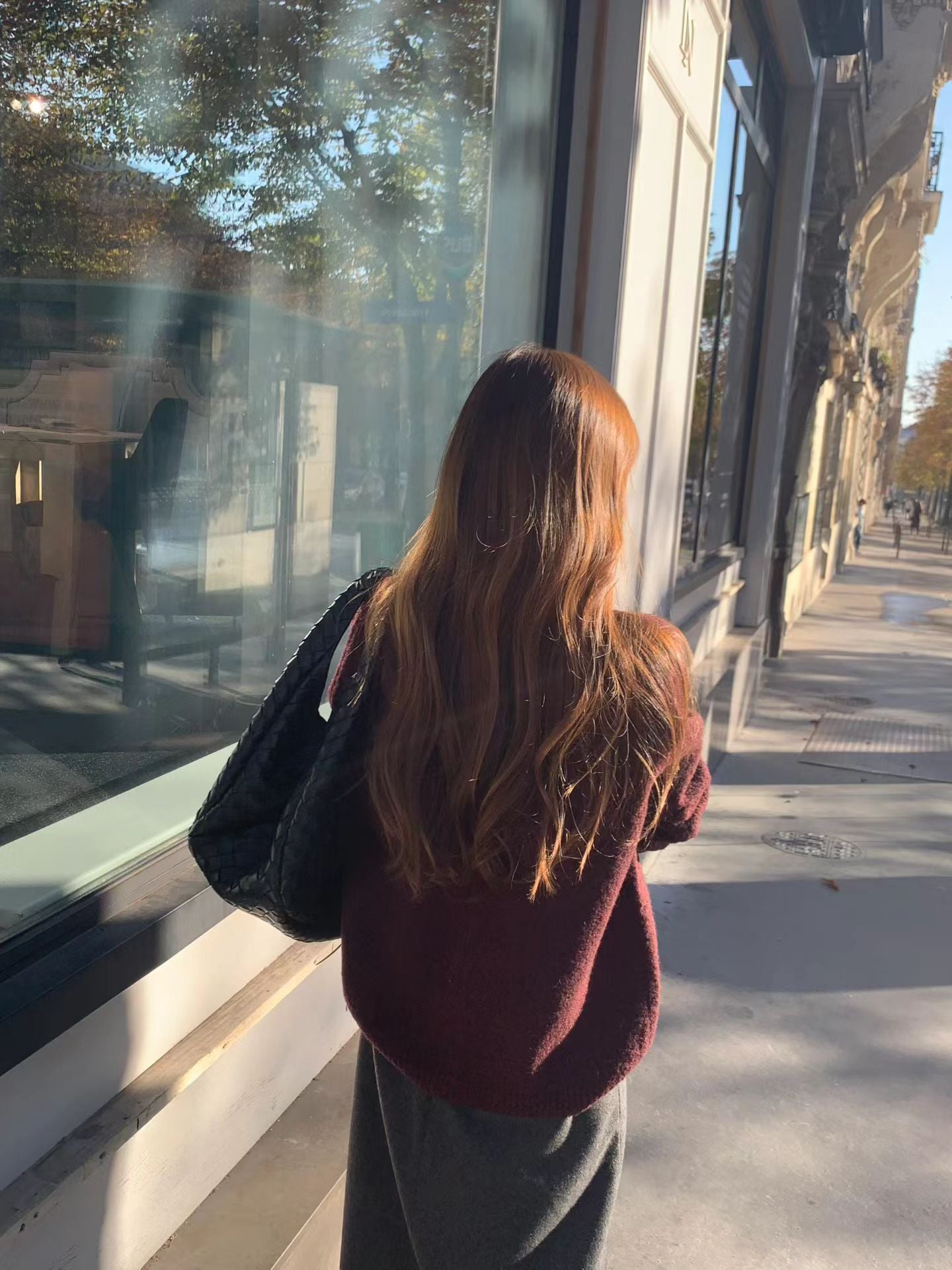 Ounce bokashi wool boucle cardigan-2col