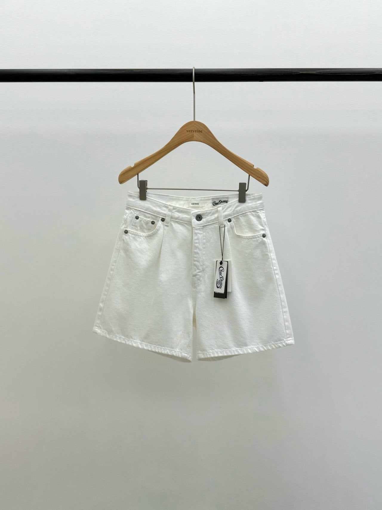 sandro pintuck short denim-2col