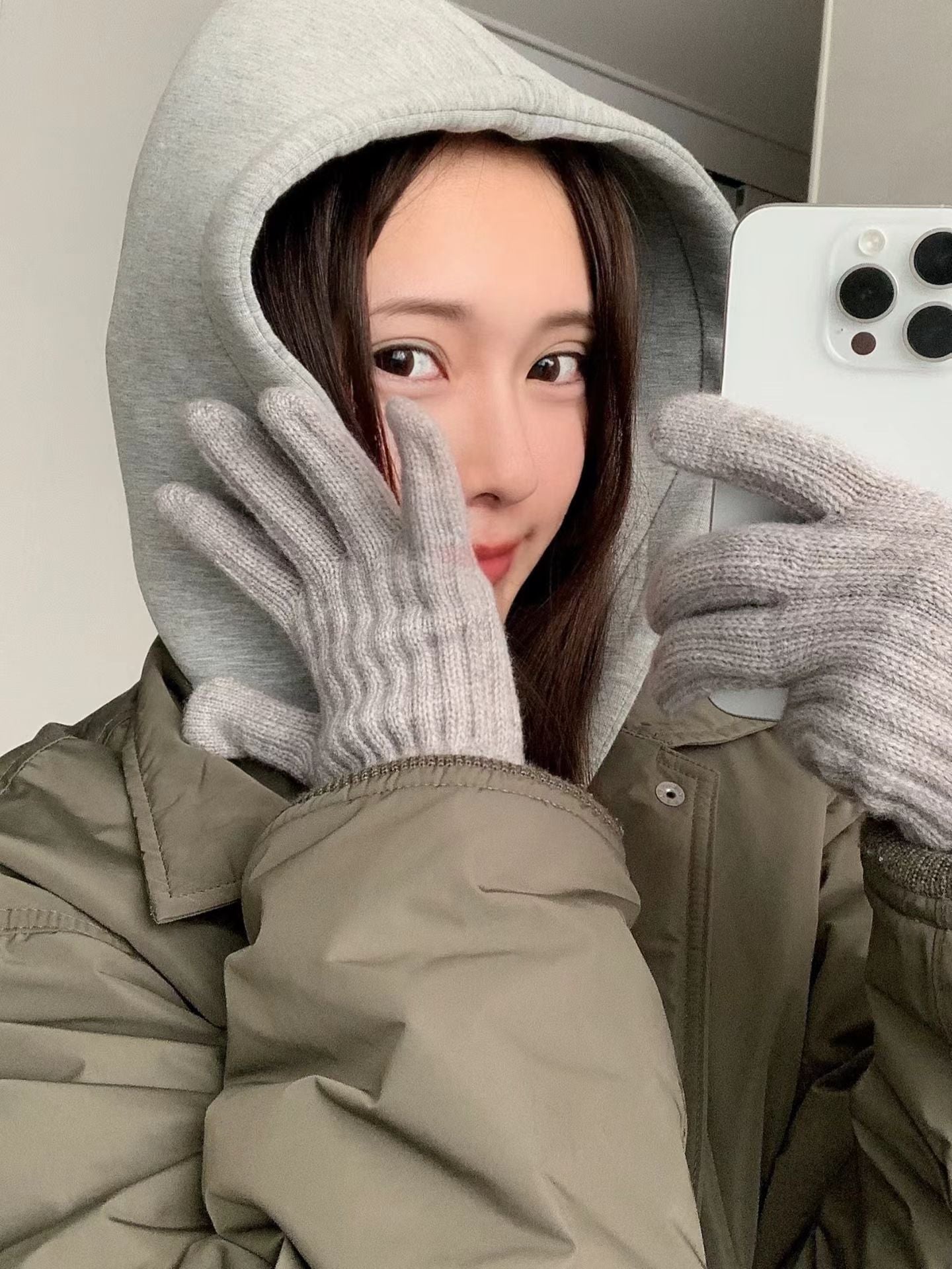 Snow Finger hole Gloves