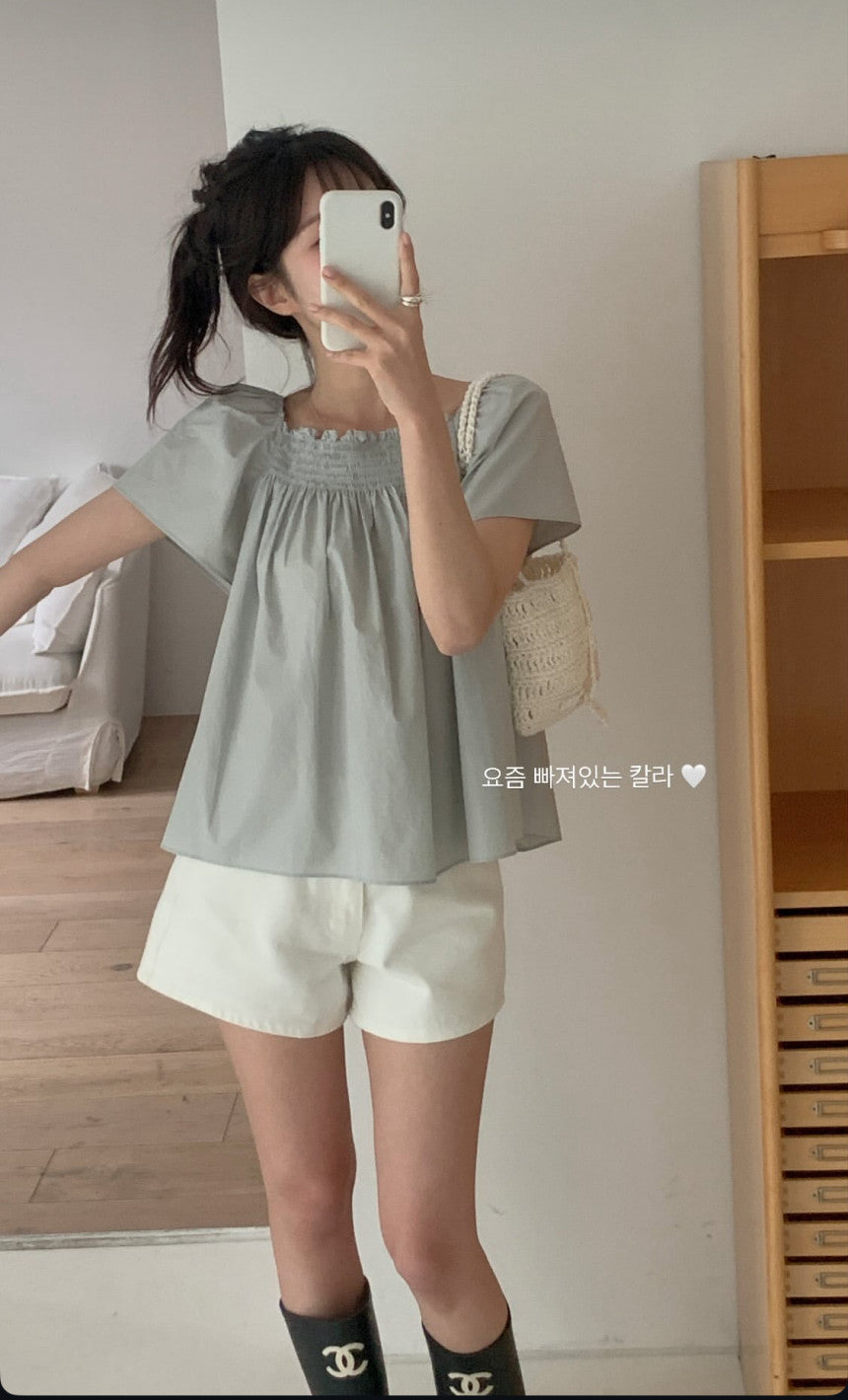 Yuko blouse-4col