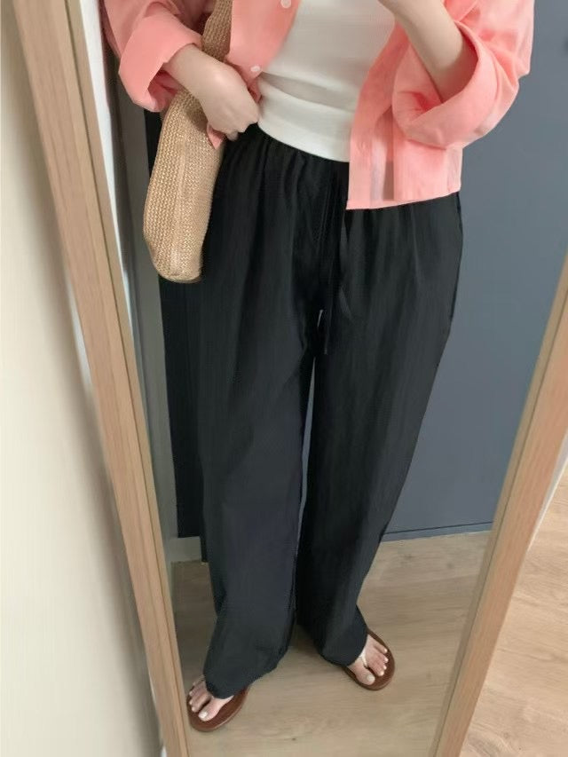 Mive washa banding pants-4col